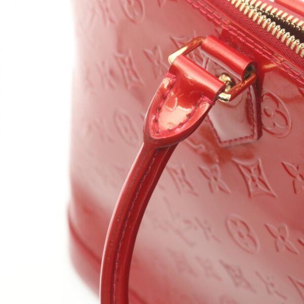 2101217929462 5 Louis Vuitton Alma GM Vernis Handbag Red