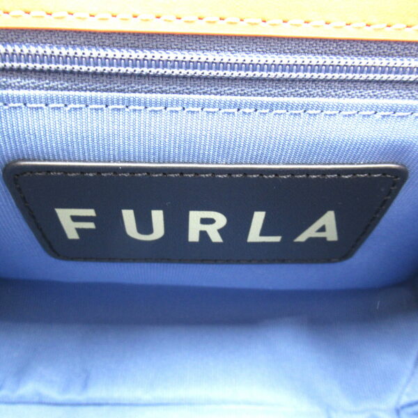 2101217944403 7 Furla Denim Leather 2way Shoulder Bag Blue