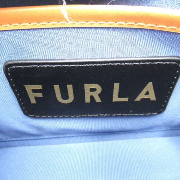 2101217944441 7 Furla Shoulder Bag Denim Leather Blue