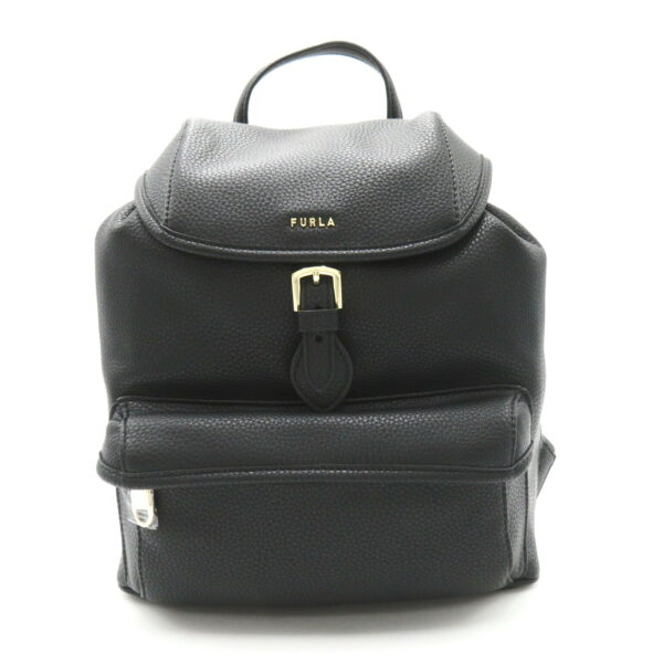 2101217944632 1 Furla Leather Backpack Black