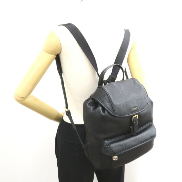 2101217944632 5 Furla Leather Backpack Black