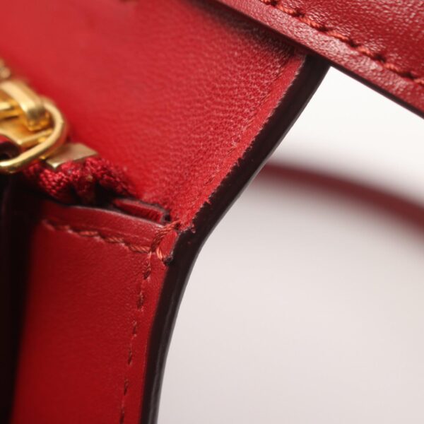 2101217950329 8 Celine Leather Classic Box Medium Shoulder Bag Red