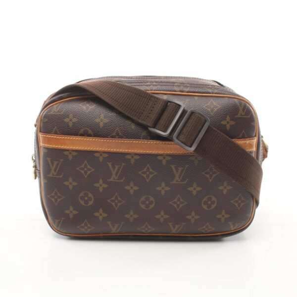 2101217950916 1 Louis Vuitton Reporter PM Monogram Shoulder Bag Brown