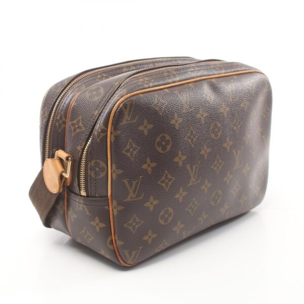 2101217950916 2 Louis Vuitton Reporter PM Monogram Shoulder Bag Brown