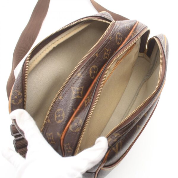 2101217950916 3 Louis Vuitton Reporter PM Monogram Shoulder Bag Brown