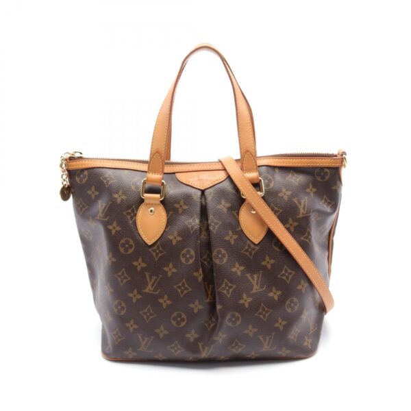 2101217951289 1 Louis Vuitton Palermo PM Monogram 2WAY Shoulder Bag Brown