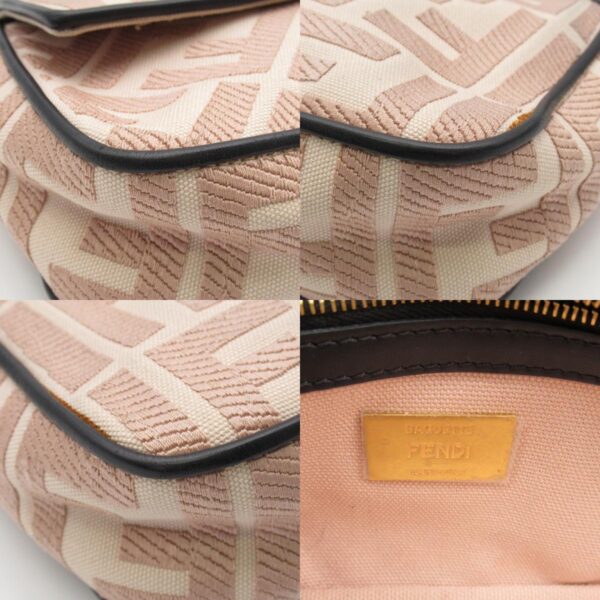 2101217956628 8c Fendi Mamma Bucket Shoulder Bag Leather PinkBeigeBlack