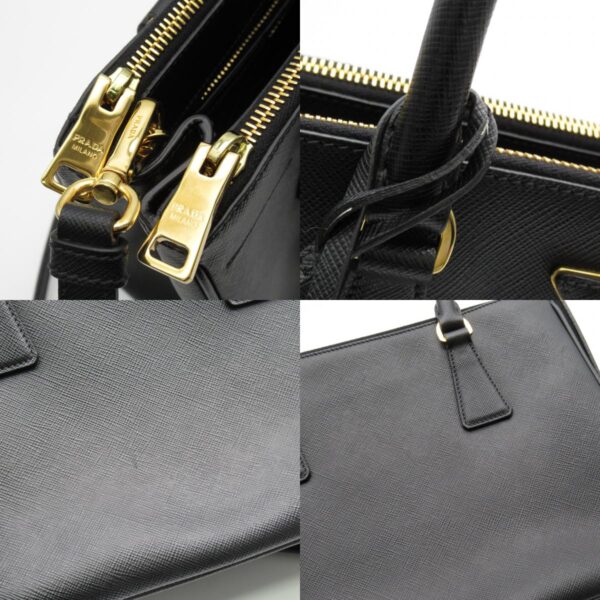 2101217957007 13c Prada 2Way Tote Bag Saffiano Leather Black