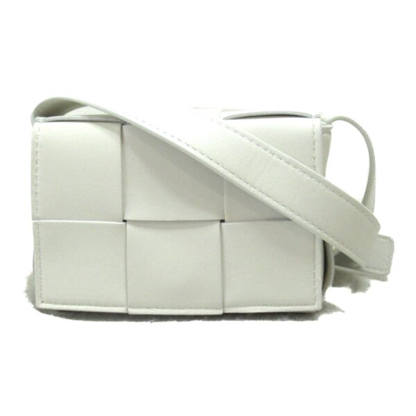 2101217963855 2 Bottega Veneta Shoulder Bag Lambskin White