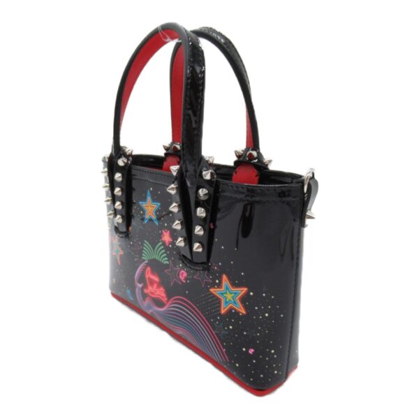 2101217965804 4 Christian Louboutin Bata Nano Starlight 2Way Bag Patent Black Multicolor