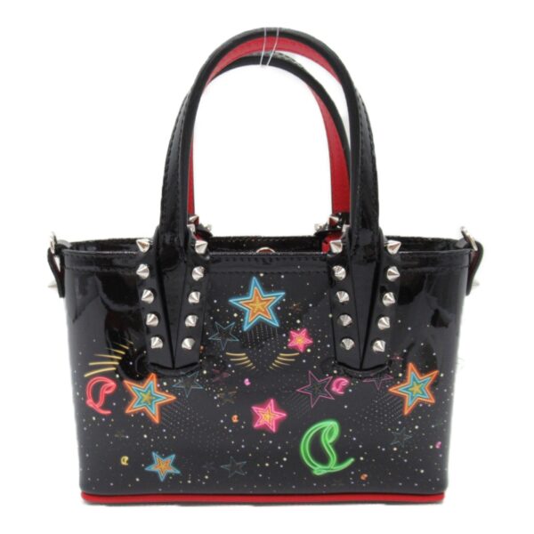 2101217965804 5 Christian Louboutin Bata Nano Starlight 2Way Bag Patent Black Multicolor