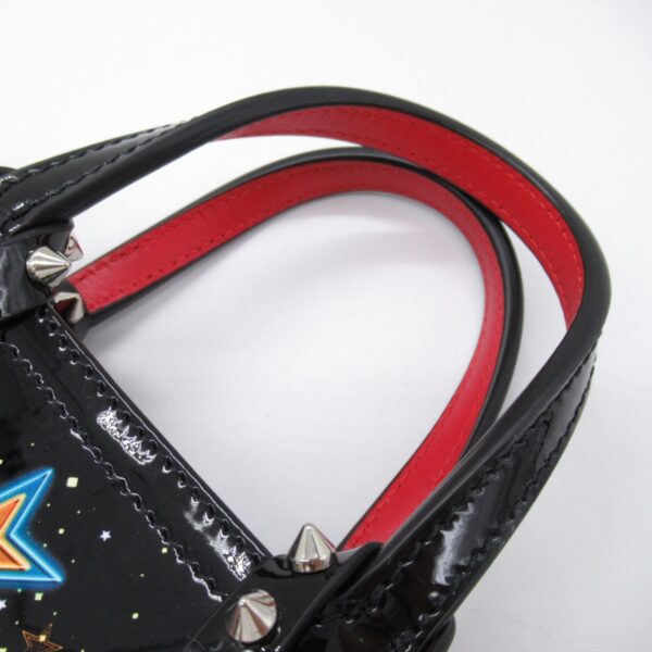 2101217965804 9 Christian Louboutin Bata Nano Starlight 2Way Bag Patent Black Multicolor