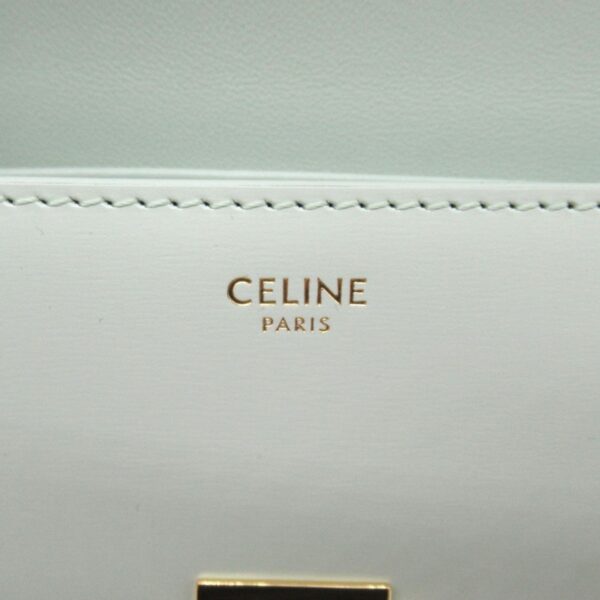 2101217966429 3 Celine Calf Leather Chain Shoulder Bag Green