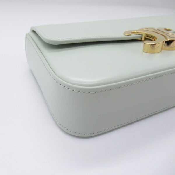 2101217966429 9 Celine Calf Leather Chain Shoulder Bag Green