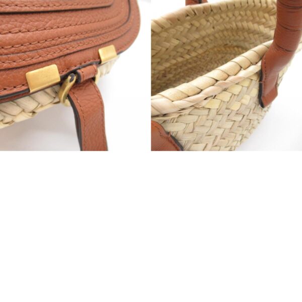 2101217966849 10c Chloe Raffia Leather Tote Bag Natural Tan