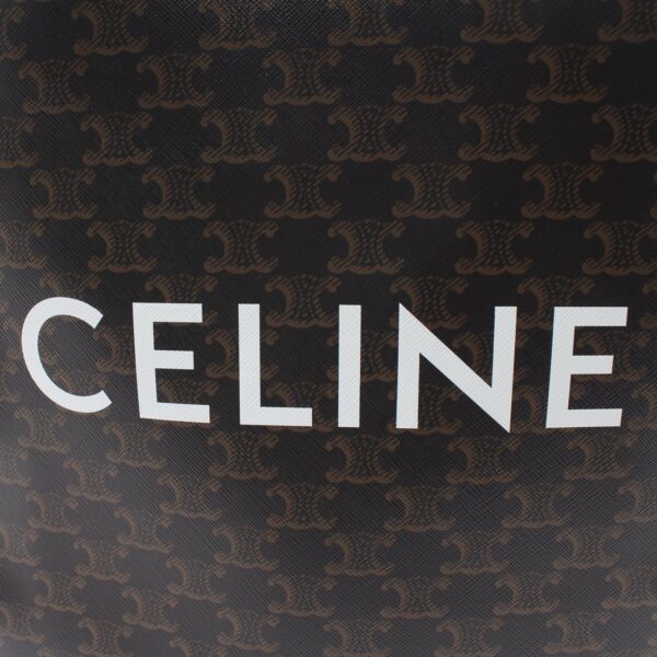 2101217971218 4 Celine Small Vertical Triomphe Tote Bag Black Brown