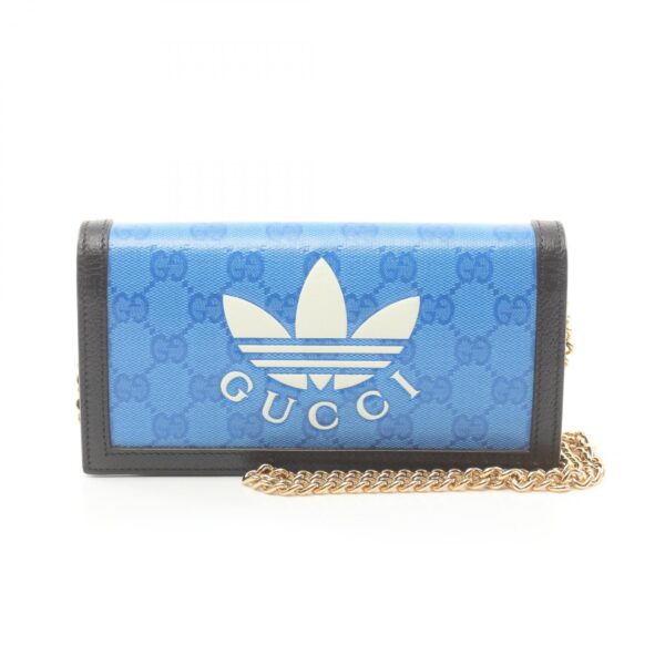 2101217971249 1 Gucci Gucci Adidas GG Crystal Shoulder Bag Black