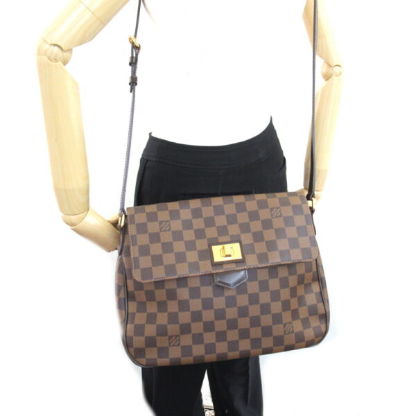 2101217972703 5 Louis Vuitton Bouzas Roseberry Shoulder Bag Damier Brown