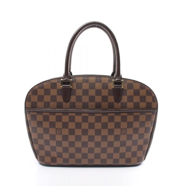 2101217975698 1 Louis Vuitton Saria Oriental Damier Handbag Brown