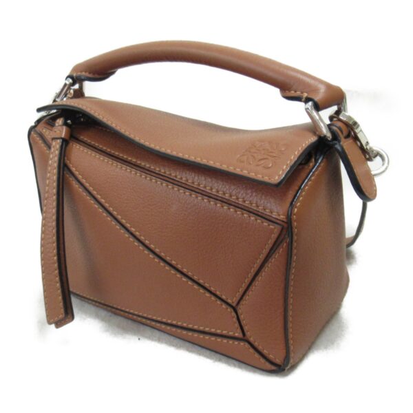 2101217977616 4 Loewe Puzzle Bag Mini Shoulder Bag Calf Brown