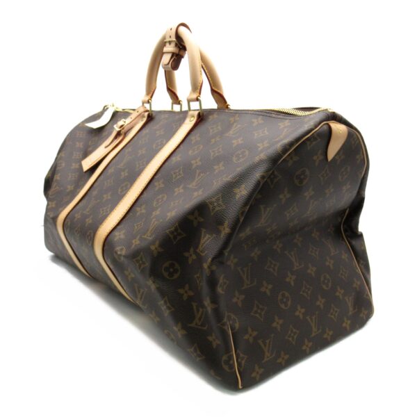 2101217979528 2 Louis Vuitton Keepall 55 Bag Monogram Brown