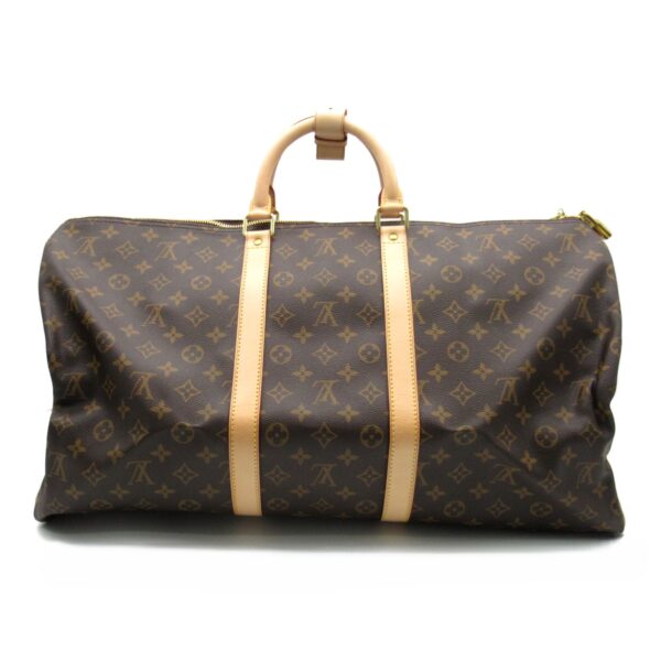 2101217979528 3 Louis Vuitton Keepall 55 Bag Monogram Brown