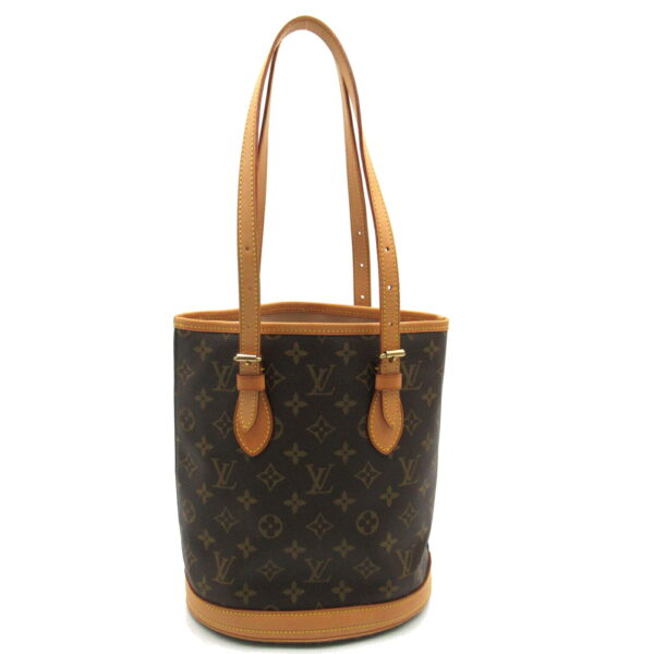 2101217981095 2 Louis Vuitton Bucket PM Tote Bag Monogram Brown