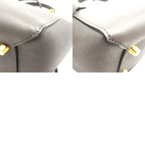 2101217987172 13c Celine Leather 2way Shoulder Bag Gray