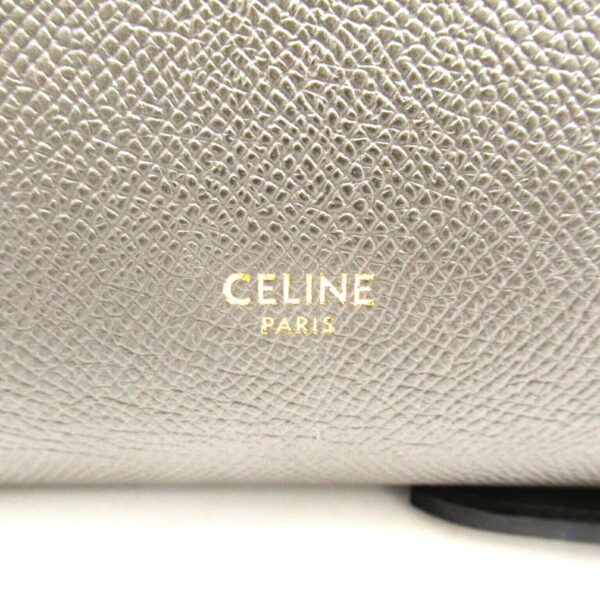 2101217987172 8 Celine Leather 2way Shoulder Bag Gray