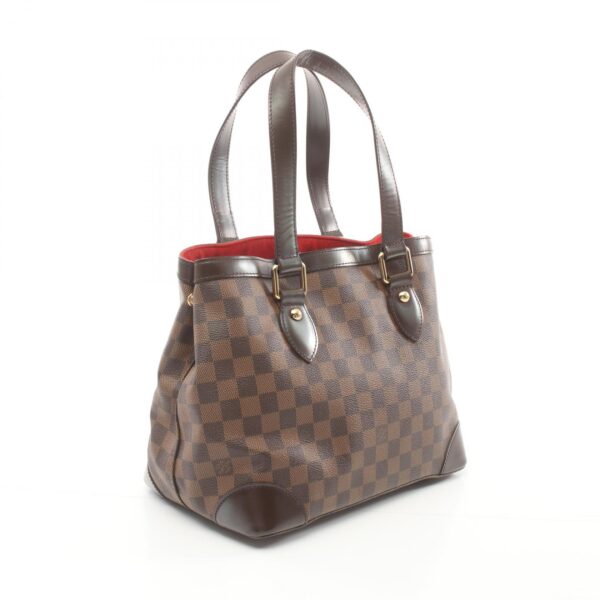 2101217988186 2 Louis Vuitton Hampstead PM Leather Tote Bag Damier Brown