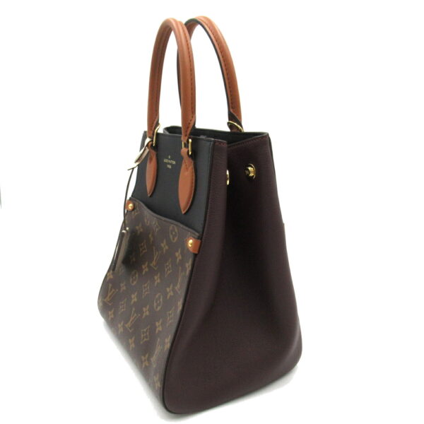 2101217989138 3 Louis Vuitton Fold Tote MM 2WAY Shoulder Bag Brown Black