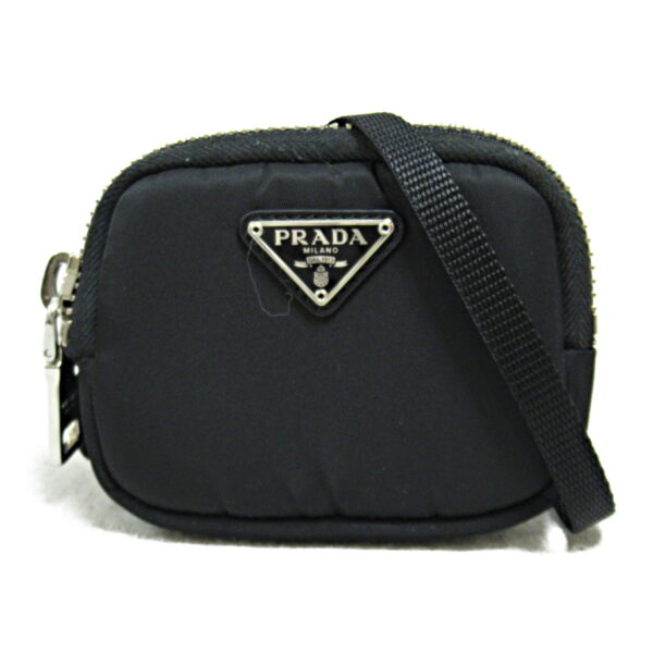 2101217990141 2 Prada Pouch Shoulder Bag Nylon Black