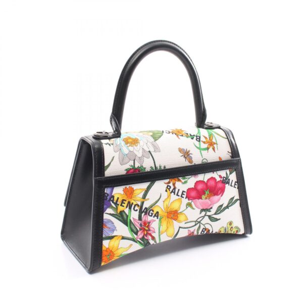 2101217992053 2 Gucci Flora Hourglass Handbag White Black Multicolor