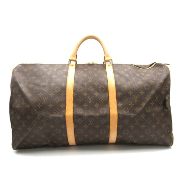 2101218001303 1 Louis Vuitton Keepall 60 Bag Monogram Brown