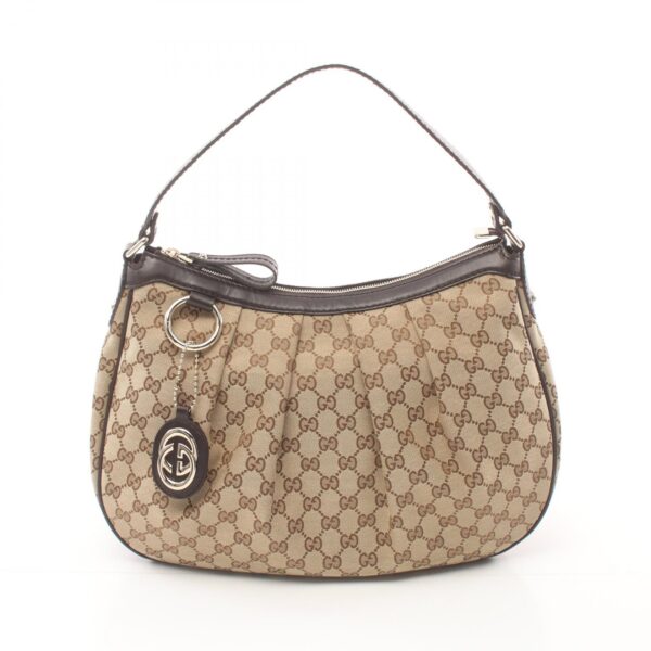 2101218001877 1 Gucci Sookie GG Shoulder Bag Beige Brown