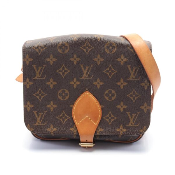 2101218002034 1 Louis Vuitton Cartesier MM Shoulder Bag Monogram Brown