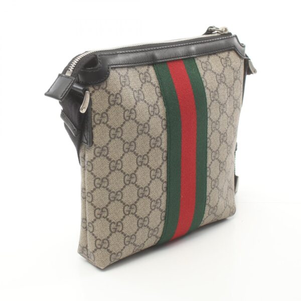 2101218003109 2 Gucci GG Supreme Sherry Line Shoulder Bag Beige Multicolor