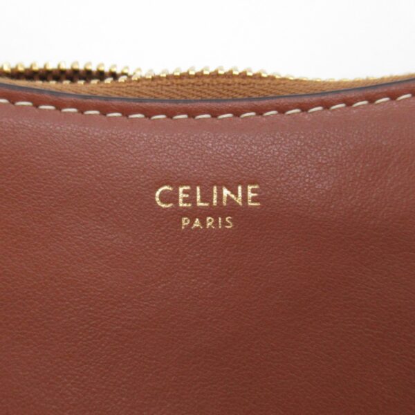 2101218003116 11 Celine Leather Shoulder Bag Black Tan