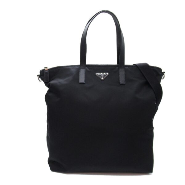 2101218005103 3 Prada 2Way Tote Bag Nylon Black