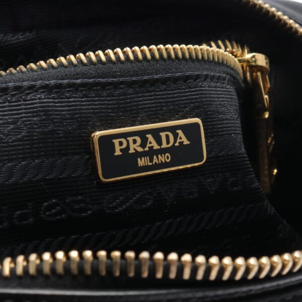 2101218009217 4 Prada Shoulder Bag Nylon Leather Black