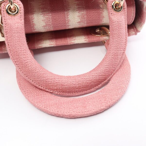 2101218009712 8 Dior Lady D Lite Medium Handbag Pink White