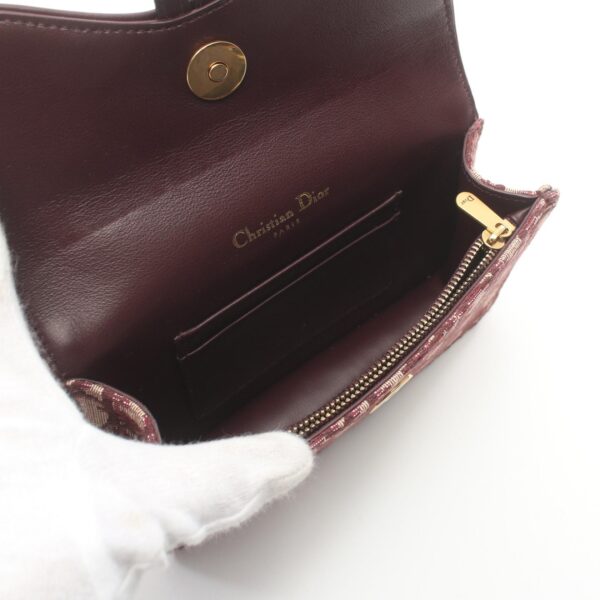 2101218009781 3 Dior Saddle Belt Pouch Oblique Jacquard Waist Bag Bordeaux Beige