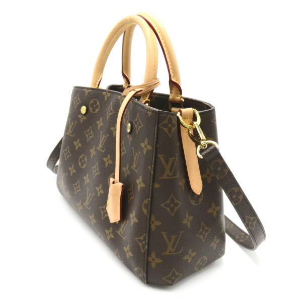 2101218018578 3 Louis Vuitton Montaigne BB Tote Bag Monogram Brown