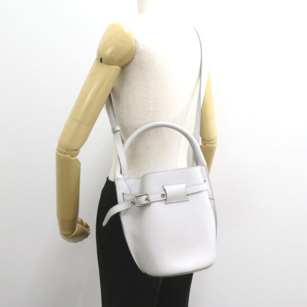 2101218019100 5 Celine Leather Big Bag Bucket Nano 2way Shoulder Bag Light Gray