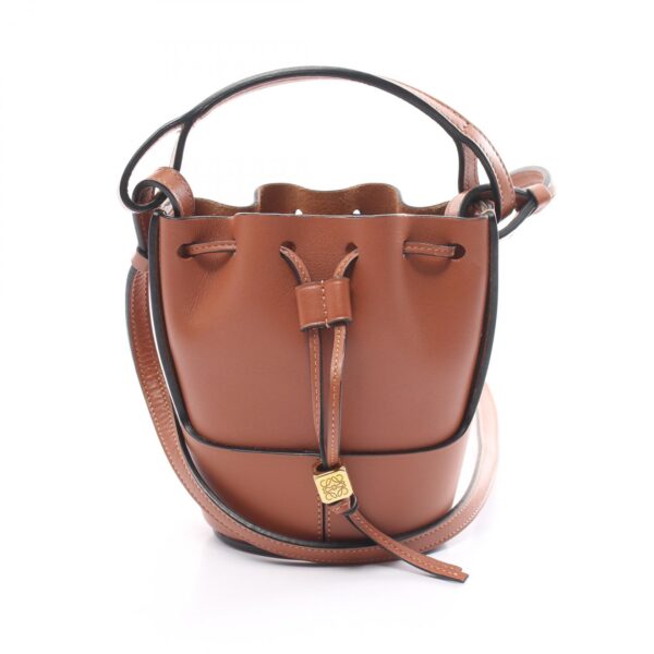 2101218024074 1 Loewe Balloon Nano Shoulder Bag Leather Brown