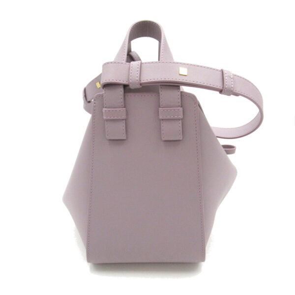 2101218039184 2 Loewe Hammock Handbag 2Way Shoulder Bag Calf Purple