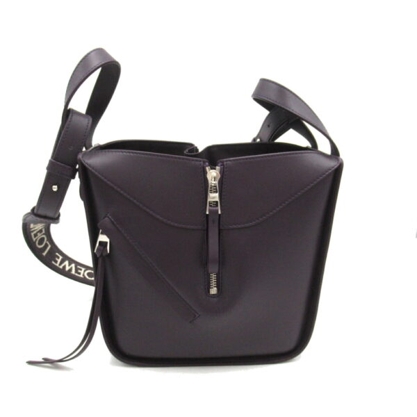 2101218039207 4 Loewe Hammock 2Way Shoulder Bag Calf Purple Deep Overjean