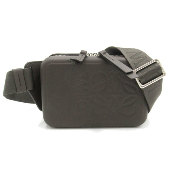 2101218039290 1 Loewe Molded Crossbody Waist Bag Leather Gray