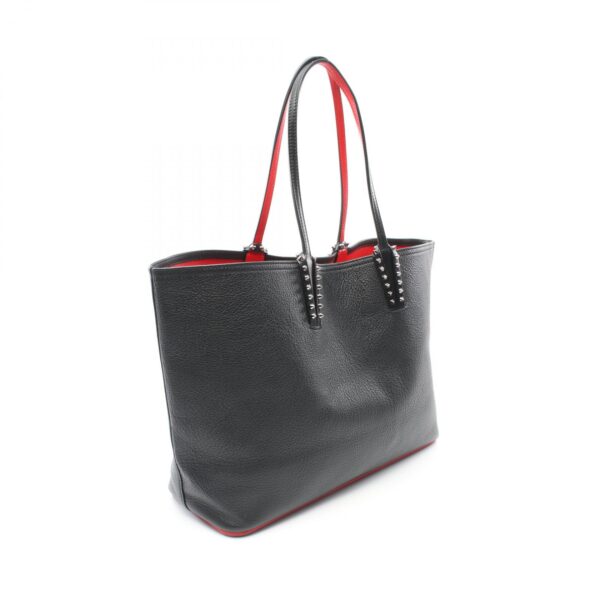 2101218041774 2 Christian Louboutin Cabata Small Tote Bag Leather Black Red