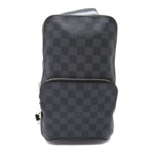 2101218042764 5 Louis Vuitton Keepall Bandouliere 55 Bag Damier Graphite Black